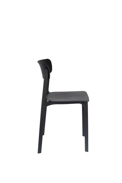 Nancy's Signal Mountain Chair - Retro - Zwart - Polypropyleen, Kunststof - 47 cm x 48 cm x 94 cm
