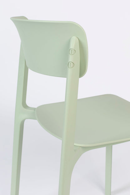 Nancy's Farmville Chair - Rétro - Vert - Polypropylène, Plastique - 47 cm x 48 cm x 94 cm