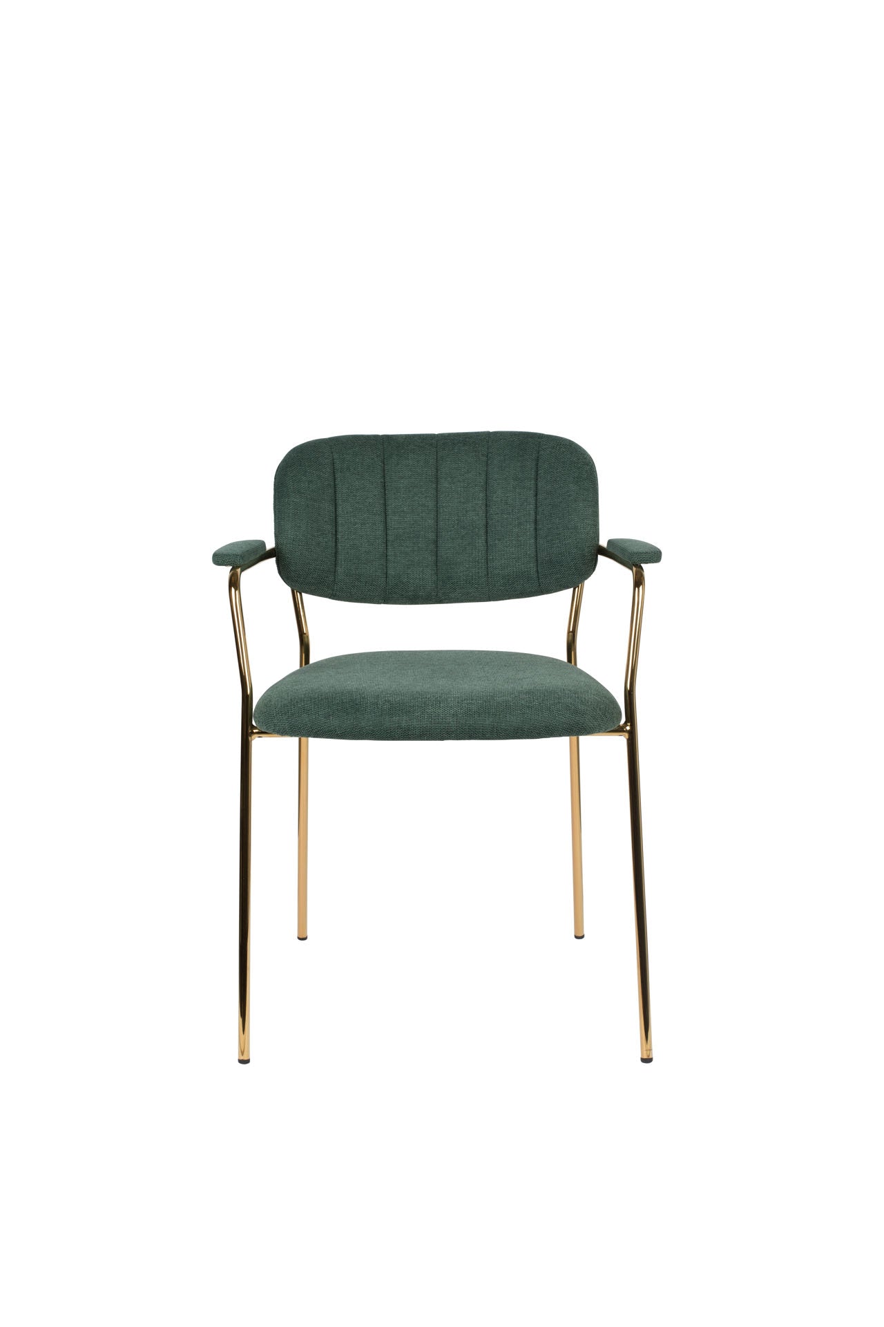 Nancy's Park Hills Chair - Rétro - Or, Vert foncé - Polyester, Contreplaqué, Acier - 56 cm x 60,5 cm x 78 cm