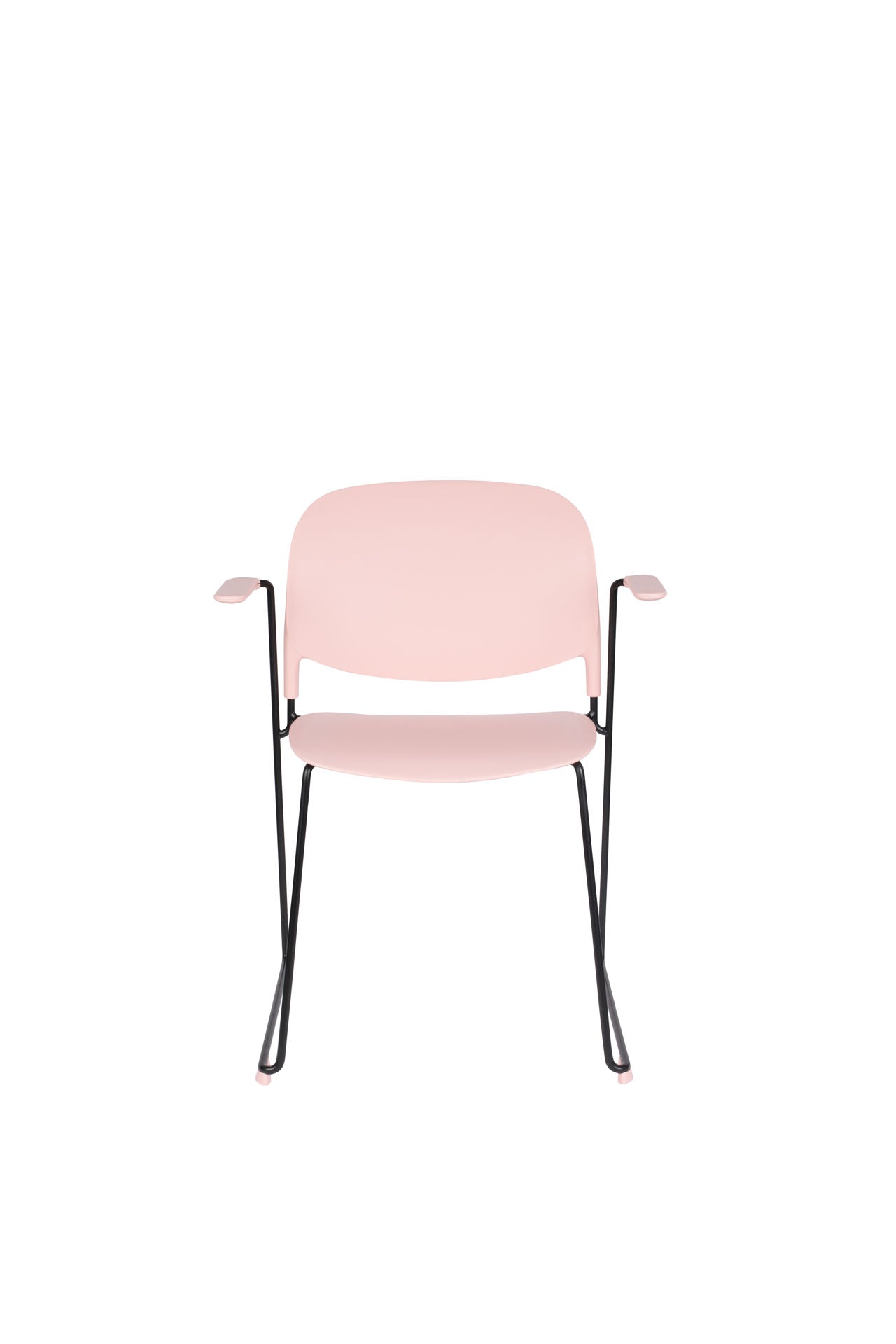 Nancy's Terrace Heights Chair - Retro - Pink, Black - Polypropylene, Steel, Plastic - 53 cm x 63.5 cm x 80.5 cm