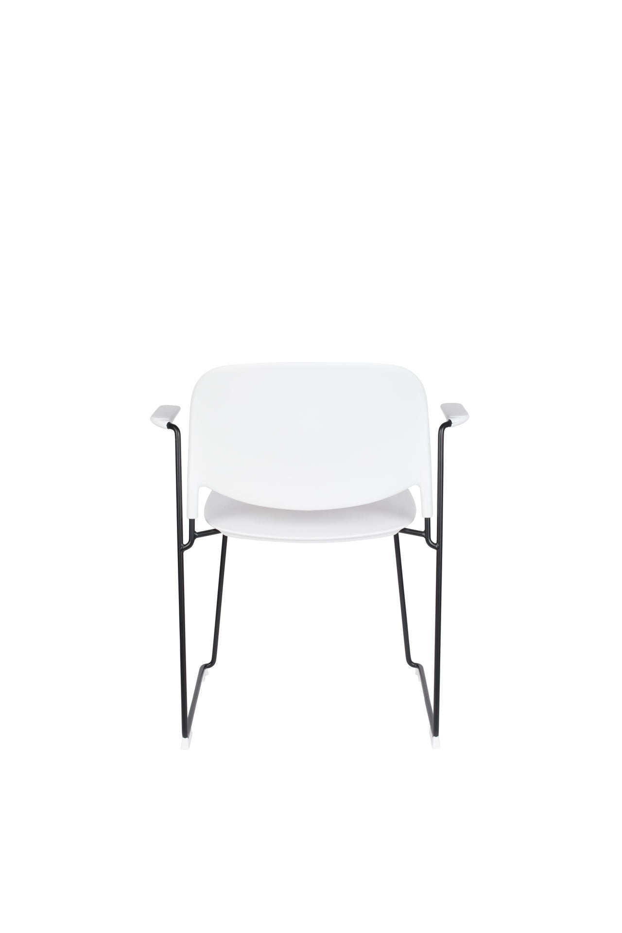 Nancy's Frostburg Chair - Retro - White, Black - Polypropylene, Steel, Plastic - 53 cm x 63.5 cm x 80.5 cm