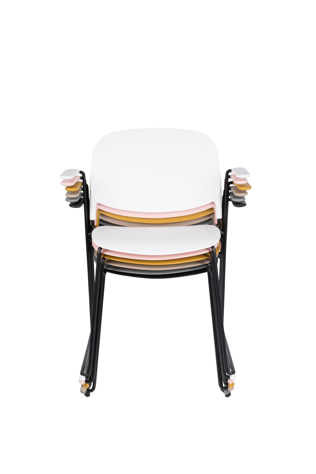 Nancy's Frostburg Chair - Retro - White, Black - Polypropylene, Steel, Plastic - 53 cm x 63.5 cm x 80.5 cm