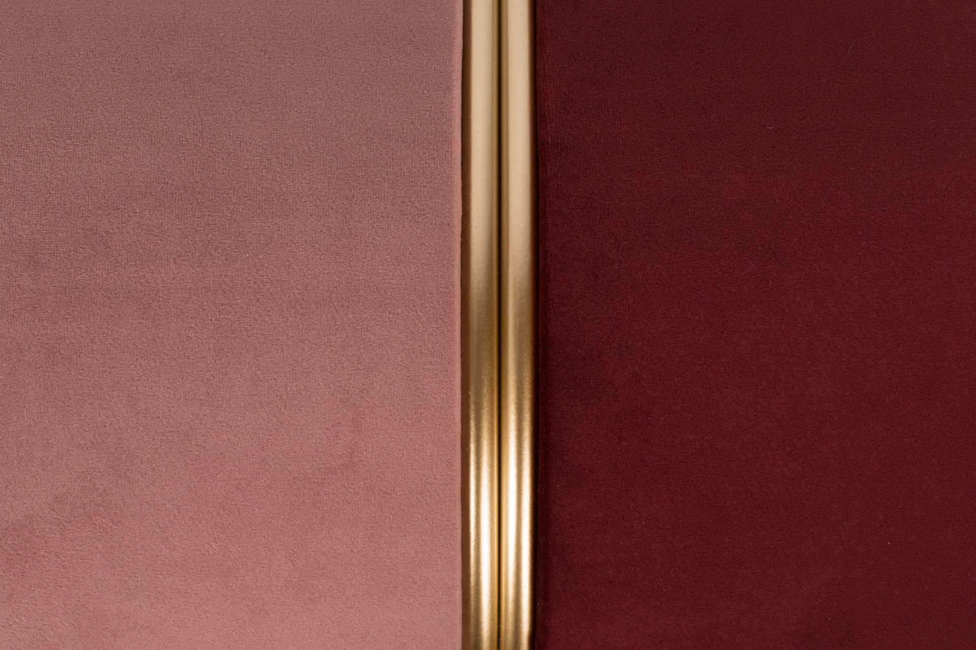 Nancy's Willow Street Kruk - Poef - Roze / Goud - Velvet - ± Ø 35 x 40 cm
