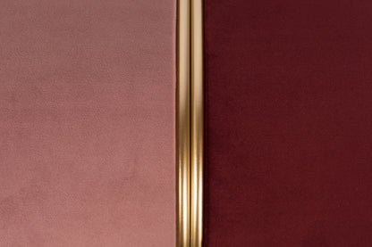 Nancy's Willow Street Kruk - Poef - Roze / Goud - Velvet - ± Ø 35 x 40 cm