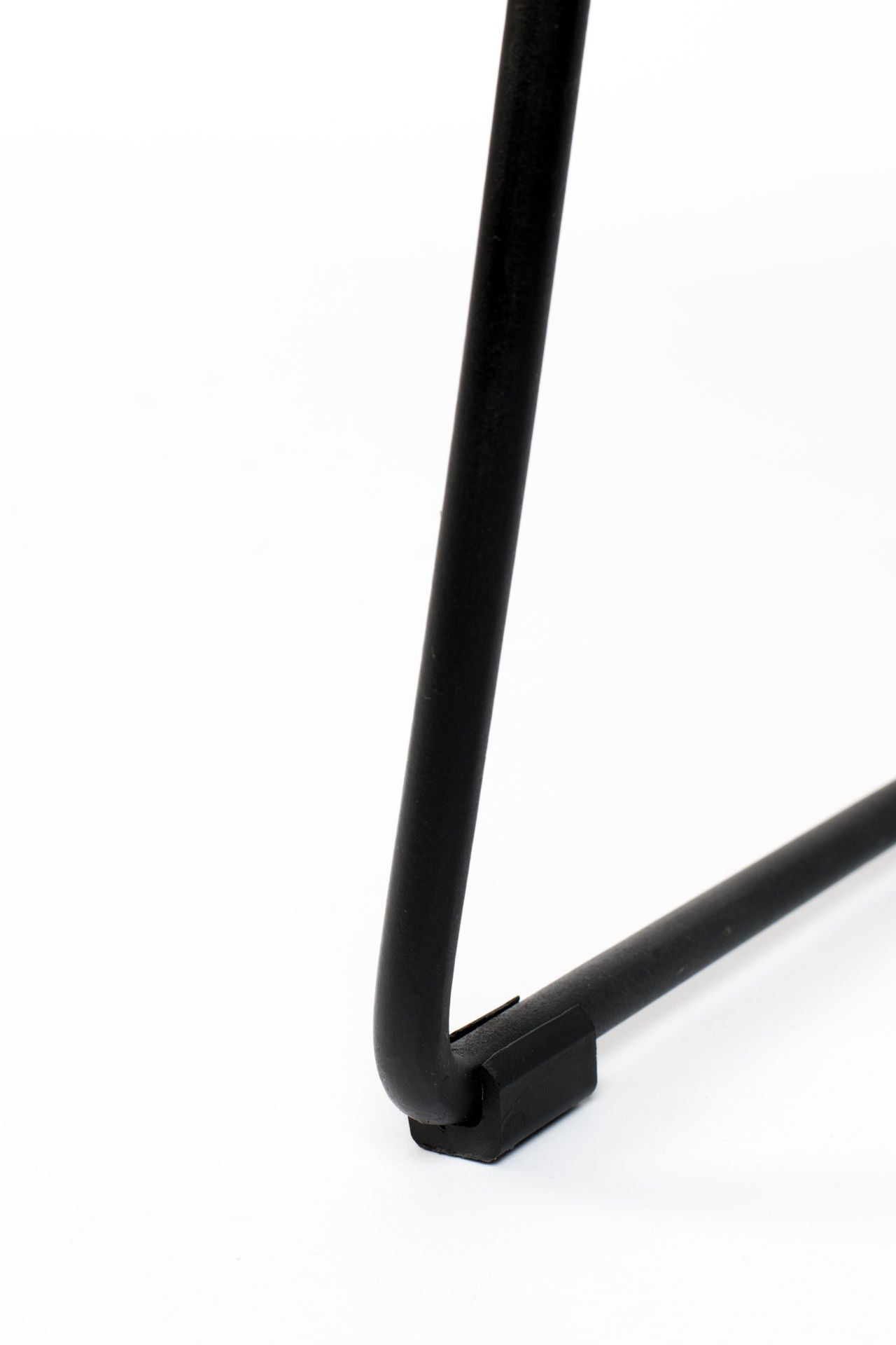 Nancy's Humboldt Stool - Modern - Black - Steel, Plastic, Teak - 30 cm x 40 cm x 80 cm