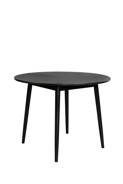Nancy's Muyano Eettafel - Eetkamertafel - Keukentafel - Zwart - Eikenhout - Ø 120 x 75 cm