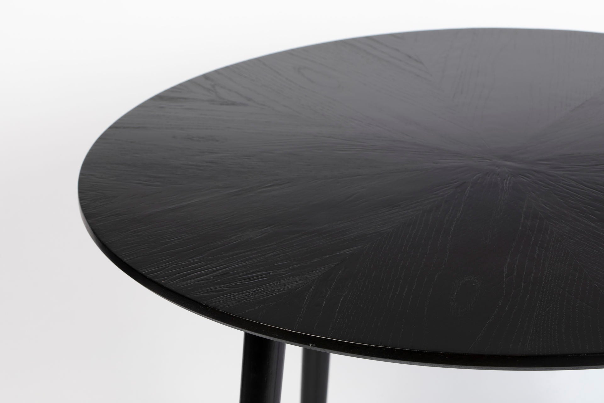Nancy's Muyano Eettafel - Eetkamertafel - Keukentafel - Zwart - Eikenhout - Ø 120 x 75 cm