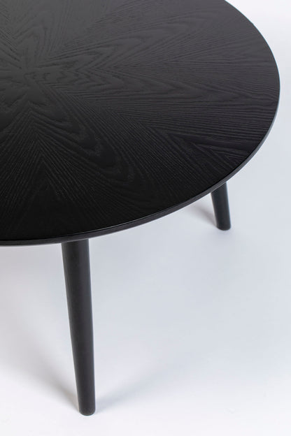 Nancy's Muyano Eettafel - Eetkamertafel - Keukentafel - Zwart - Eikenhout - Ø 120 x 75 cm