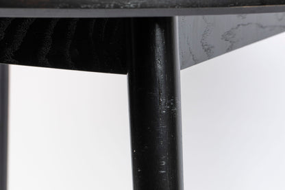 Nancy's Monument Table - Retro - Black - Mdf, Oak - 120 cm x 120 cm x 75 cm