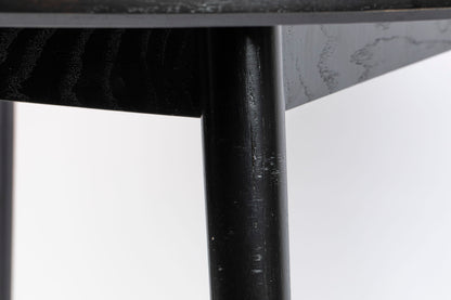 Nancy's Muyano Eettafel - Eetkamertafel - Keukentafel - Zwart - Eikenhout - Ø 120 x 75 cm
