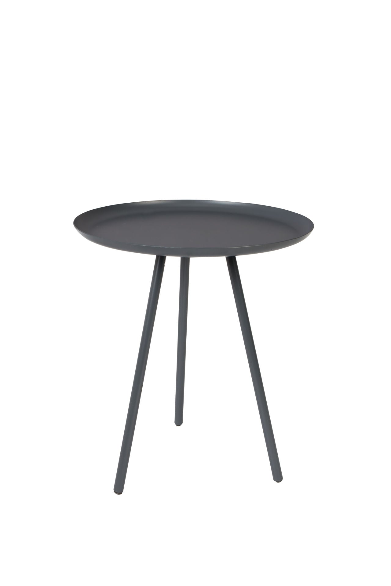 Table Selah de Nancy - Moderne - Gris - Fer, Caoutchouc - 39 cm x 39 cm x 45 cm