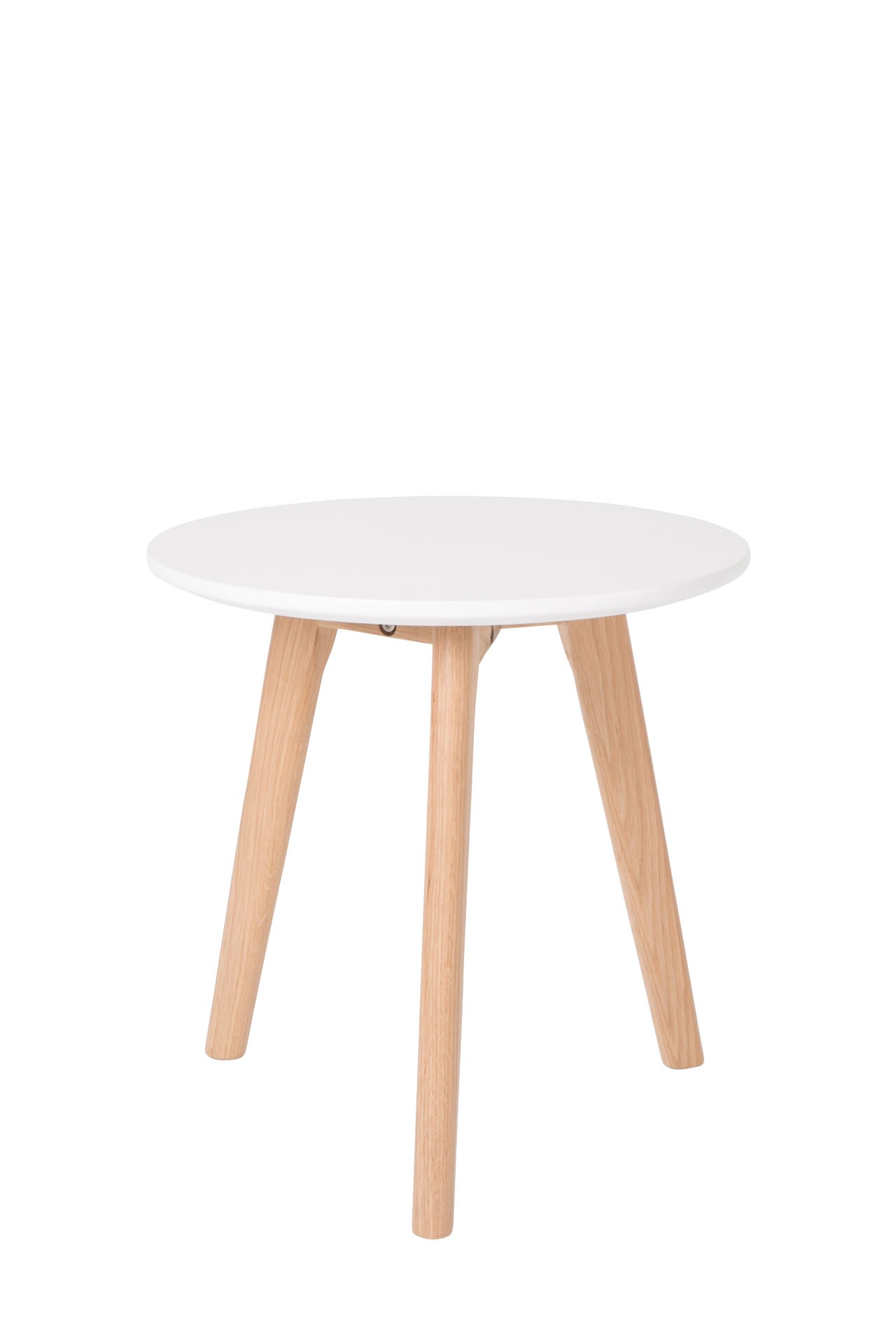 Nancy's Eatontown Table - Modern - Natural, White - MDF, PU, ​​Oak - 50 cm x 50 cm x 45 cm