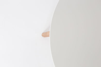 Table Eatontown de Nancy - Moderne - Naturel, Blanc - MDF, PU, ​​Chêne - 50 cm x 50 cm x 45 cm