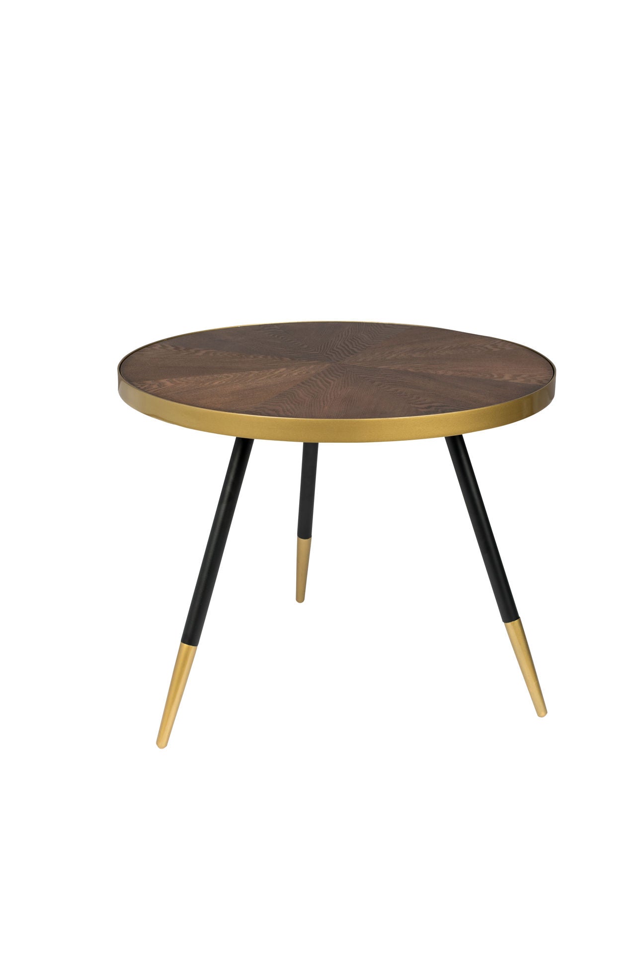 Nancy's Festus Table - Modern - Gold - Mdf, Wood, Iron - 61 cm x 61 cm x 40 cm