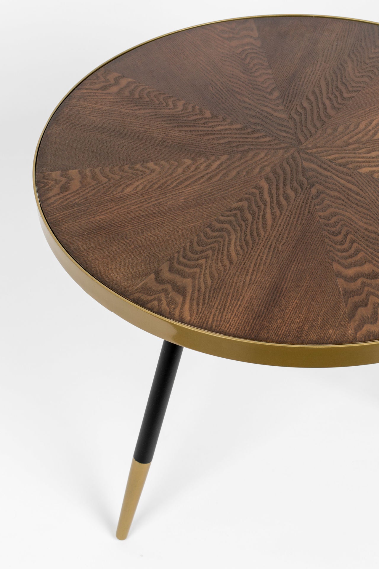 Nancy's Festus Table - Modern - Gold - Mdf, Wood, Iron - 61 cm x 61 cm x 40 cm