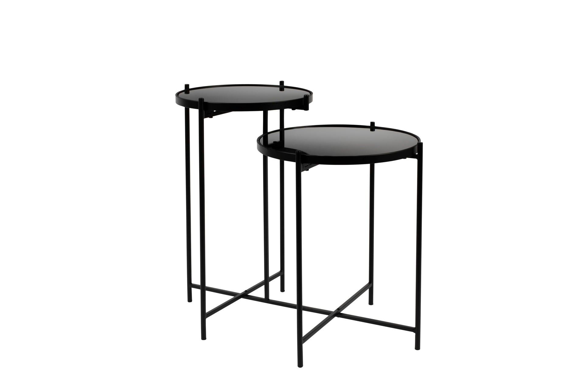 Table d'appoint Nancy's Moncks Corner - Moderne - Noir Brillant, Fer - 43 cm x 86 cm x 60 cm