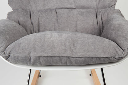 Nancy's East Renton Highlands Lounge Chair - Modern - Gray - Polypropylene, Foam, Wood - 98 cm x 76 cm x 84 cm