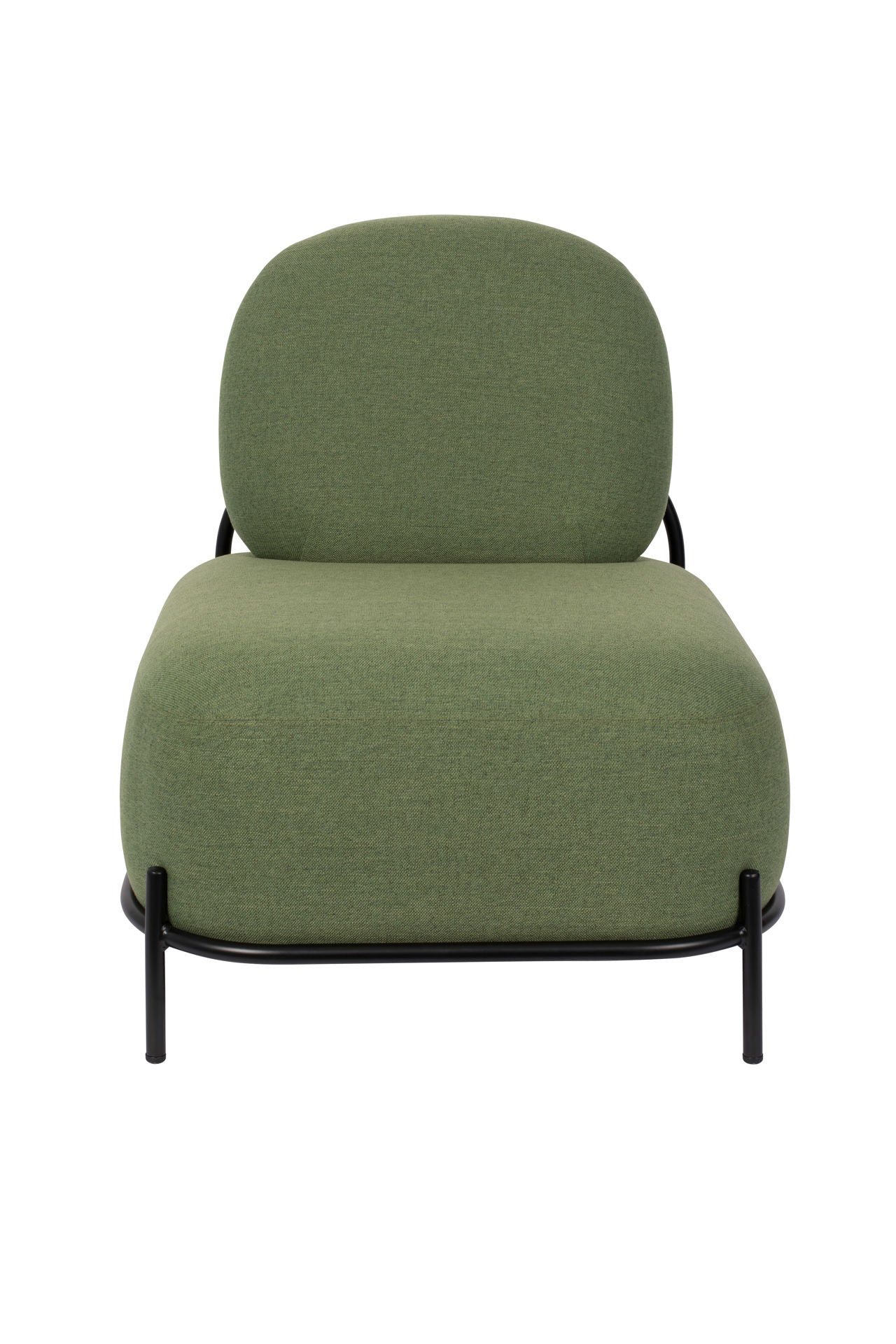 Nancy's Crestwood Lounge Chair - Modern - Groen - Polyester, Multiplex, IJzer - 71,5 cm x 66 cm x 77 cm