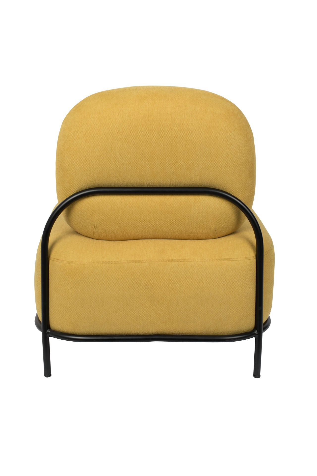 Nancy's Valencia West Lounge Chair - Moderne - Jaune - Polyester, Contreplaqué, Fer - 71,5 cm x 66 cm x 77 cm