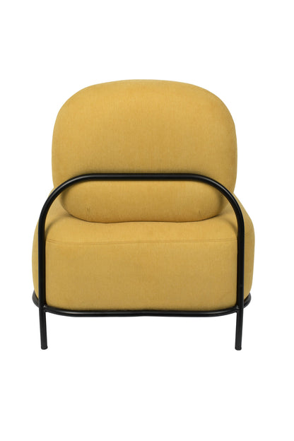 Nancy's Valencia West Lounge Chair - Moderne - Jaune - Polyester, Contreplaqué, Fer - 71,5 cm x 66 cm x 77 cm