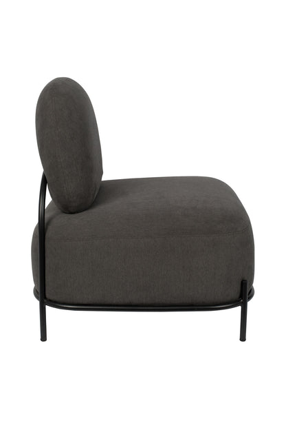 Nancy's Viera East Lounge Chair - Modern - Grijs- Polyester, Multiplex, IJzer - 71,5 cm x 66 cm x 77 cm