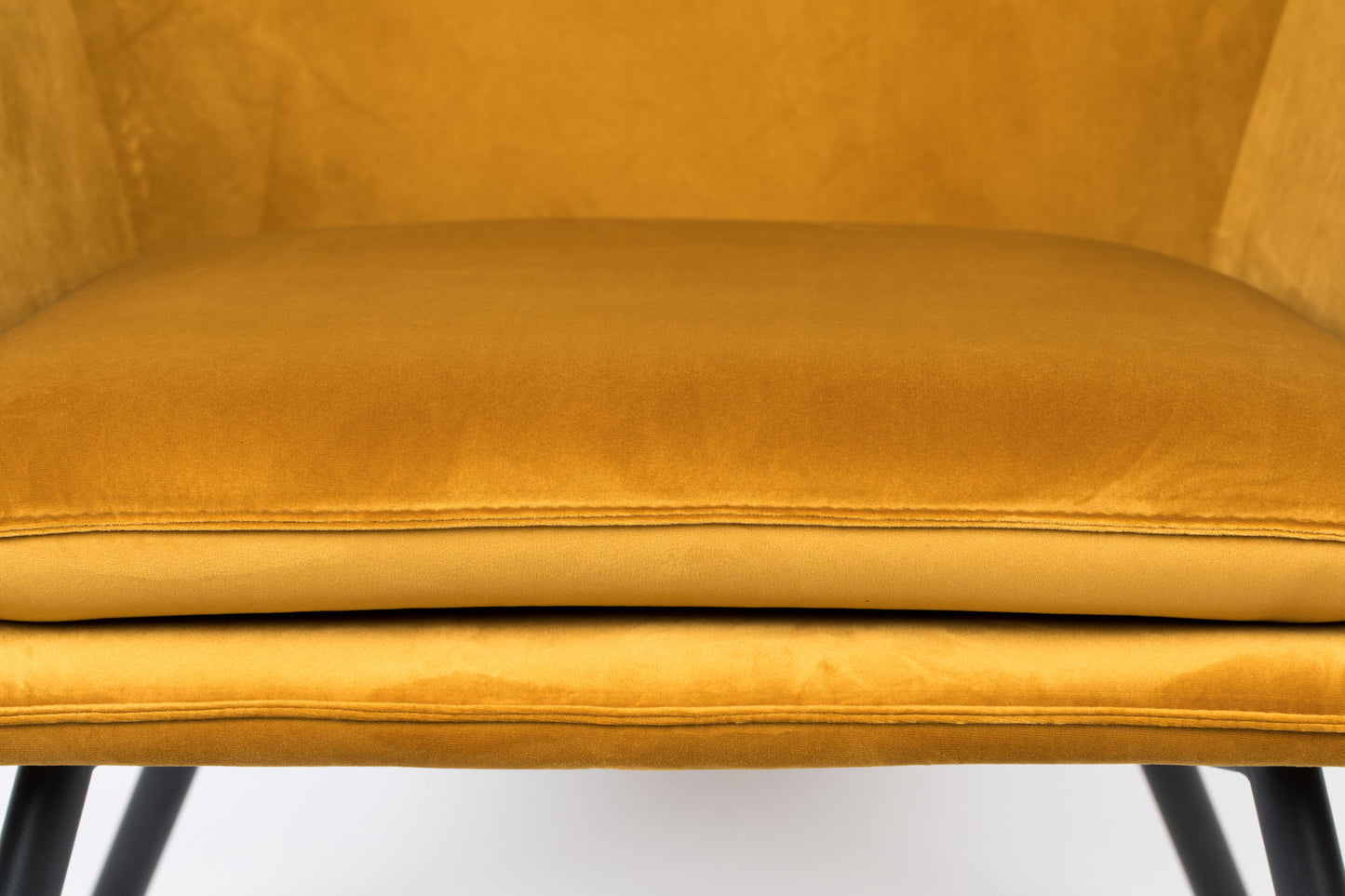 Nancy's Tomball Lounge Chair - Industrial - Gold- Velvet, Iron, Plywood - 76 cm x 80 cm x 78 cm