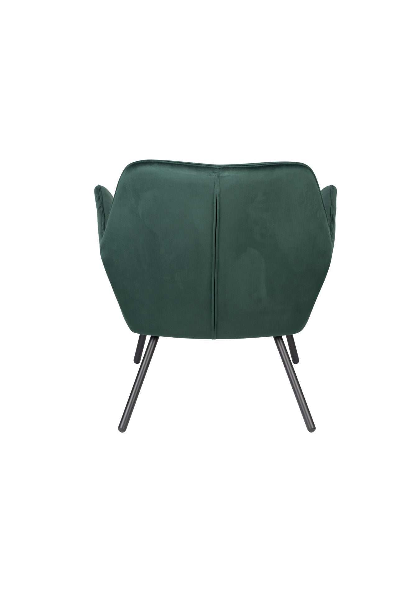 Nancy's Naranja Lounge Chair - Industrieel - Groen - Fluweel, Strijk, Multiplex - 76 cm x 80 cm x 78 cm