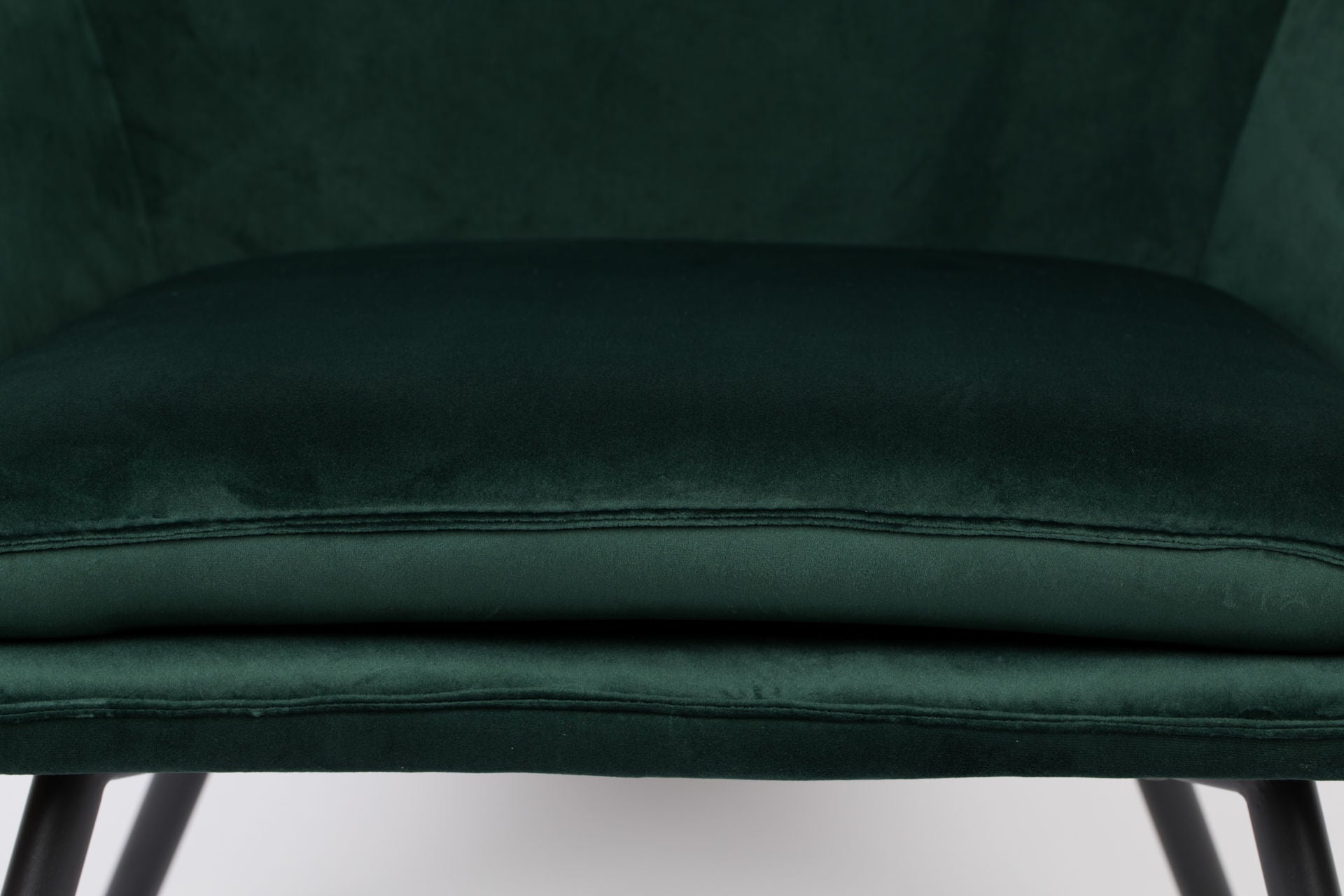 Nancy's Florida City Fauteuil - Loungestoel - Relax stoel - Groen - Fluweel - 76 cm x 80 cm x 78 cm