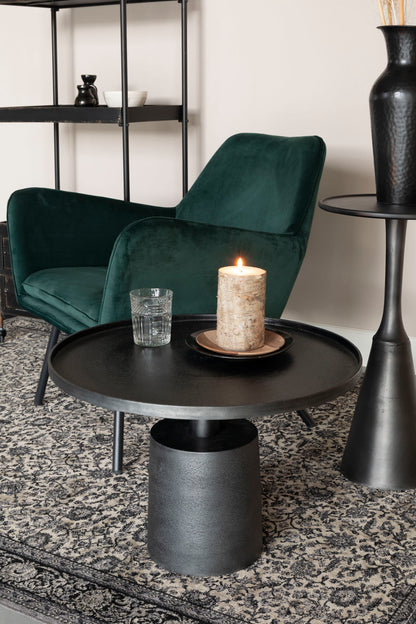 Nancy's Florida City Fauteuil - Loungestoel - Relax stoel - Groen - Fluweel - 76 cm x 80 cm x 78 cm