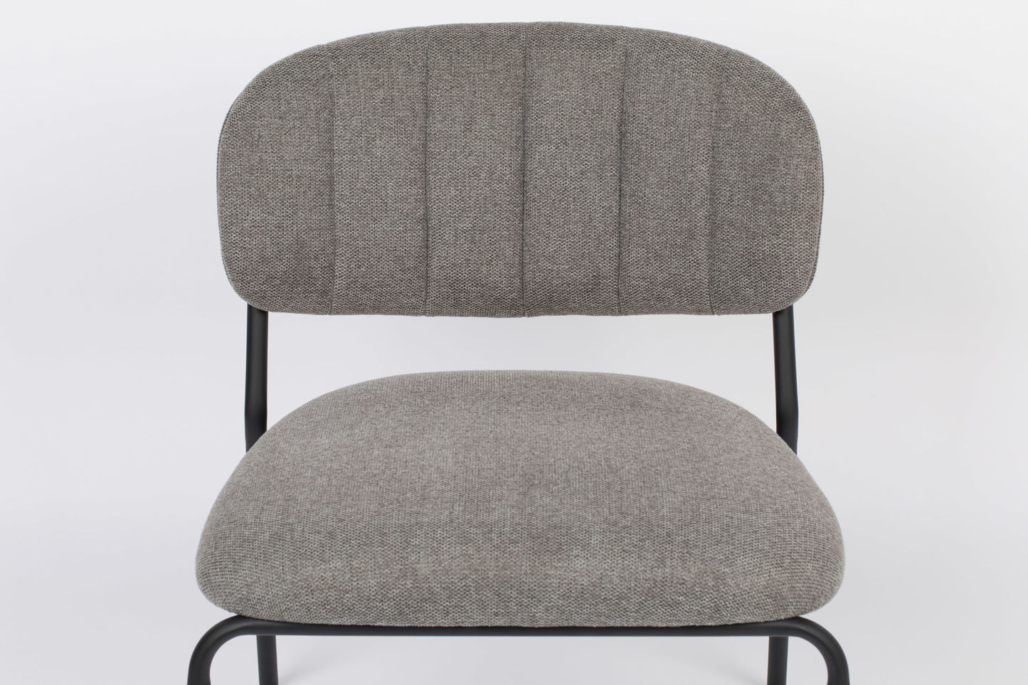 Nancy's Scotts Valley Lounge Chair 2 stuks - Industrieel - Grijs - Polyester, Multiplex, Staal - 60 cm x 56 cm x 68 cm