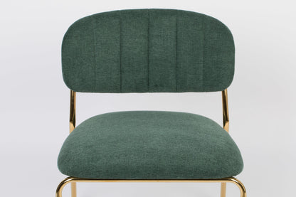 Nancy's Lake Los Angeles Lounge Chair - Industrial -Dark green - Polyester, Plywood, Steel - 60 cm x 56 cm x 68 cm