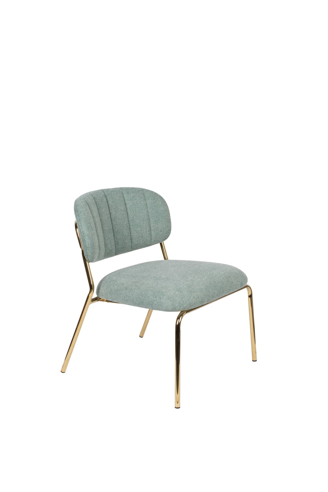 Chaise longue Nancy's Diamond Springs - Industriel -Vert clair - Polyester, Contreplaqué, Acier - 60 cm x 56 cm x 68 cm