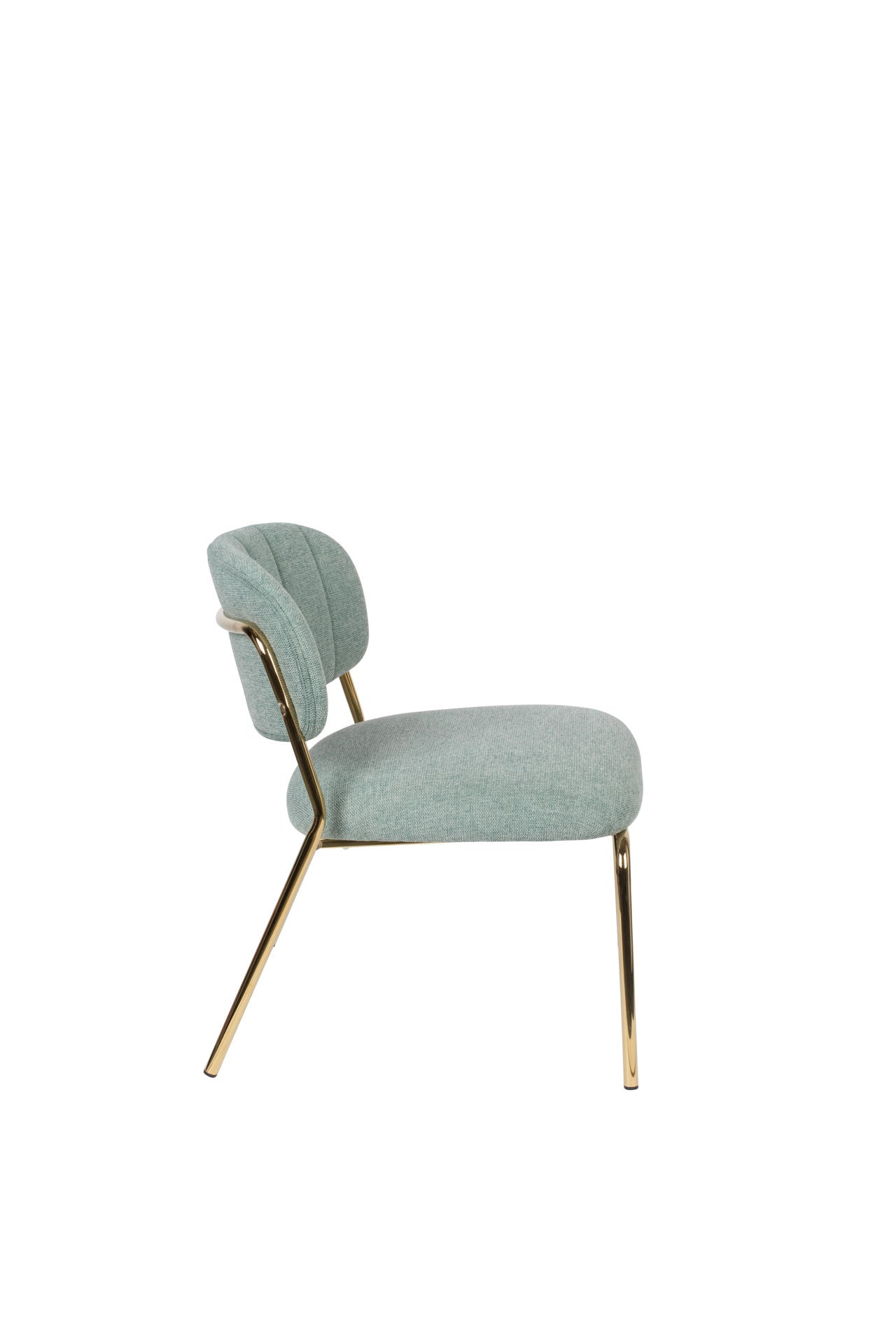 Nancy's Diamond Springs Lounge Chair - Industrial -Light green - Polyester, Plywood, Steel - 60 cm x 56 cm x 68 cm