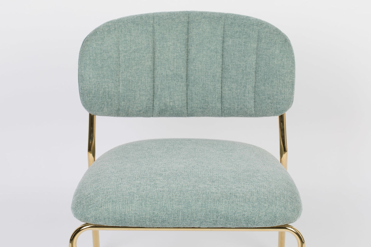Nancy's Diamond Springs Lounge Chair - Industrial -Light green - Polyester, Plywood, Steel - 60 cm x 56 cm x 68 cm