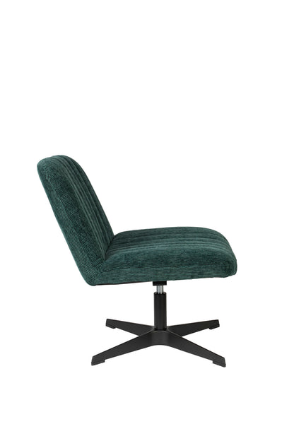 Nancy's El Campo Lounge Chair - Industrial - Green - Polyester, Plywood, Steel - 71 cm x 65 cm x 72.5 cm