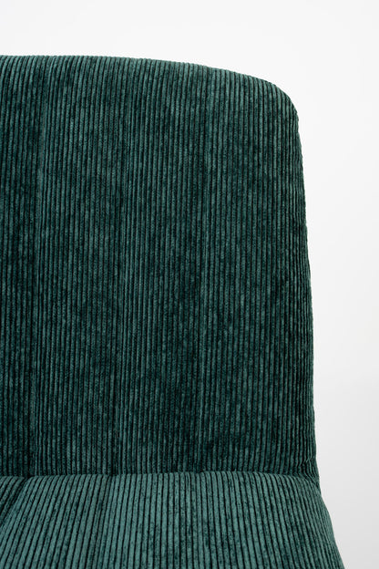 Nancy's El Campo Lounge Chair - Industrieel - Groen- Polyester, Multiplex, Staal - 71 cm x 65 cm x 72,5 cm