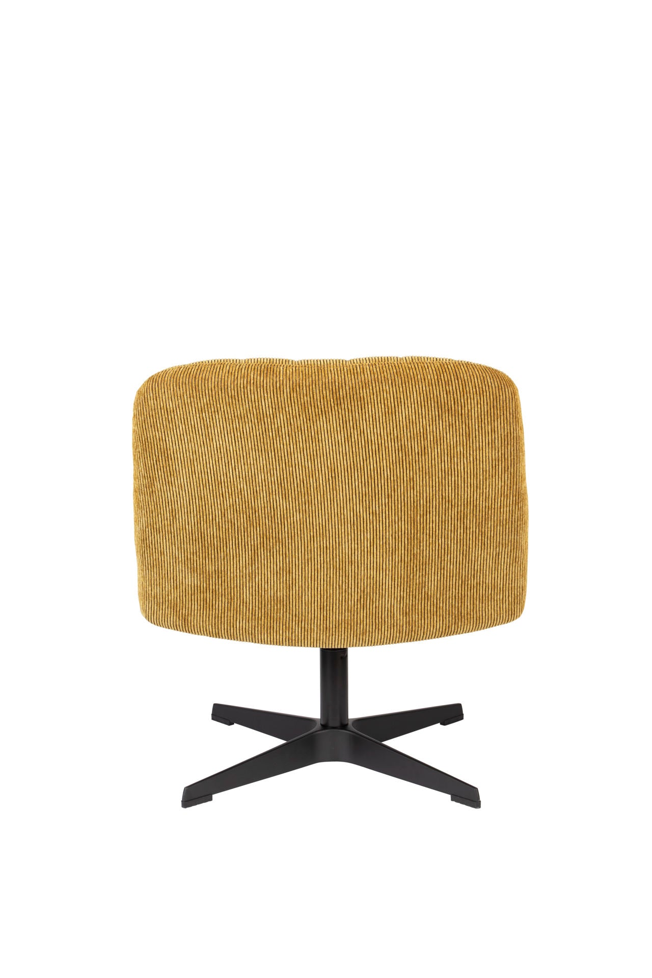 Nancy's Accokeek Lounge Chair - Industrieel - Geel- Polyester, Multiplex, Staal - 71 cm x 65 cm x 72,5 cm