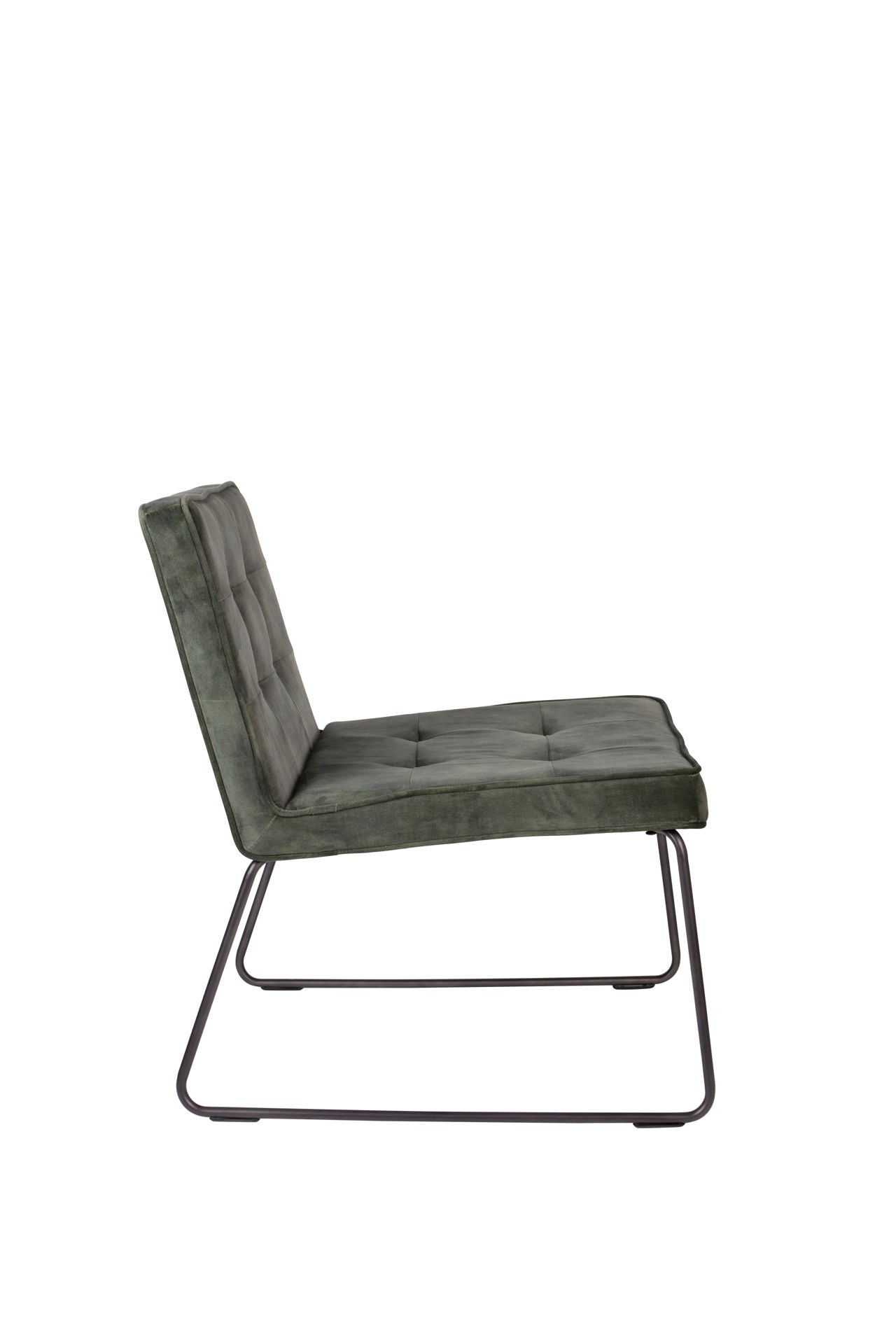 Nancy's Gold Canyon Lounge Chair - Industriel - Vert - Polyester, Contreplaqué, Métal - 69 cm x 55,5 cm x 75 cm