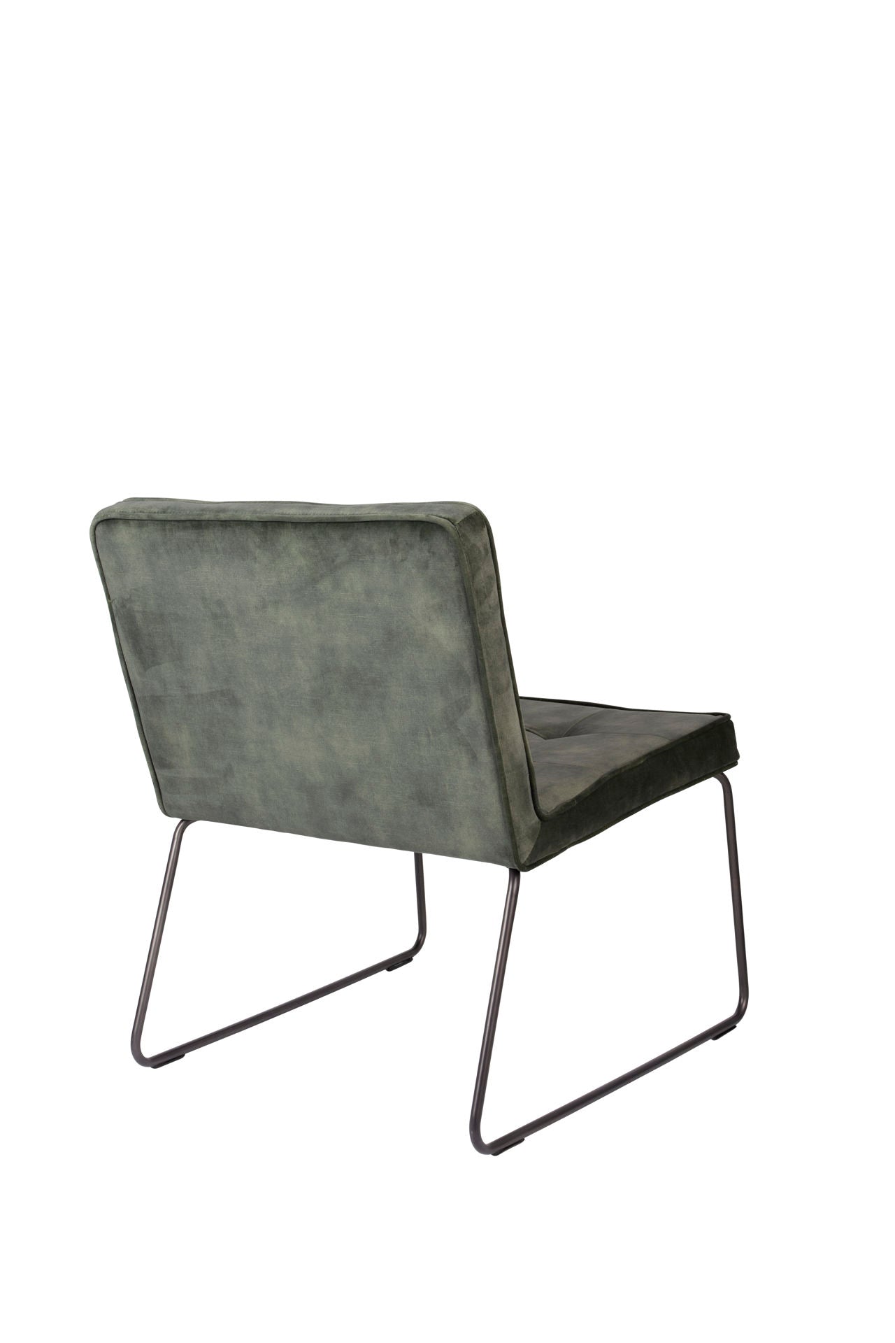 Nancy's Gold Canyon Lounge Chair - Industrial - Green - Polyester, Plywood, Metal - 69 cm x 55.5 cm x 75 cm
