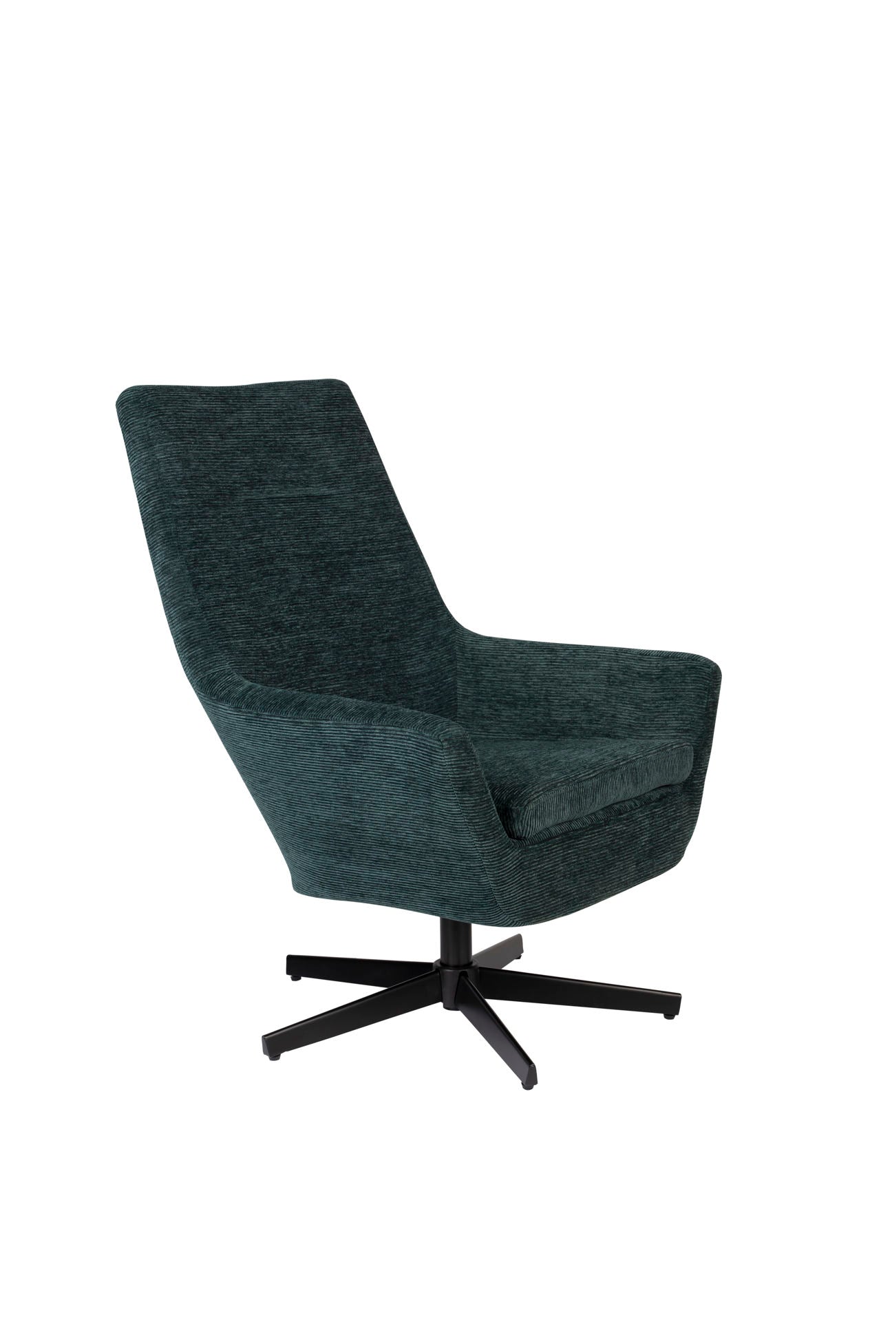 Nancy's Claiborne Lounge Chair - Industrial - Green - Polyester, Plywood, Iron - 79 cm x 76 cm x 98 cm