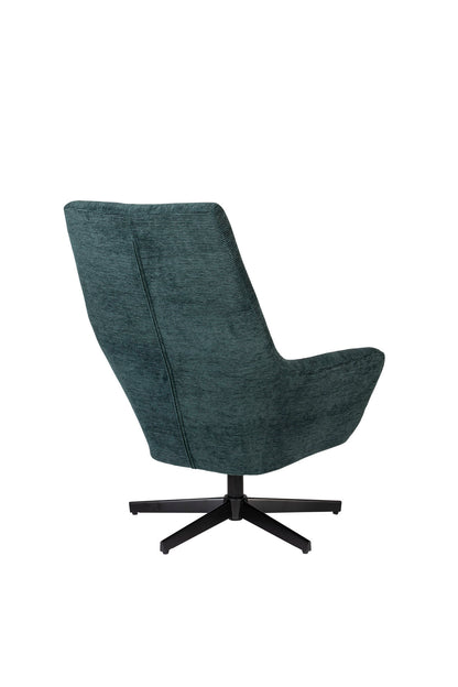 Nancy's Claiborne Lounge Chair - Industriel - Vert - Polyester, Contreplaqué, Fer - 79 cm x 76 cm x 98 cm