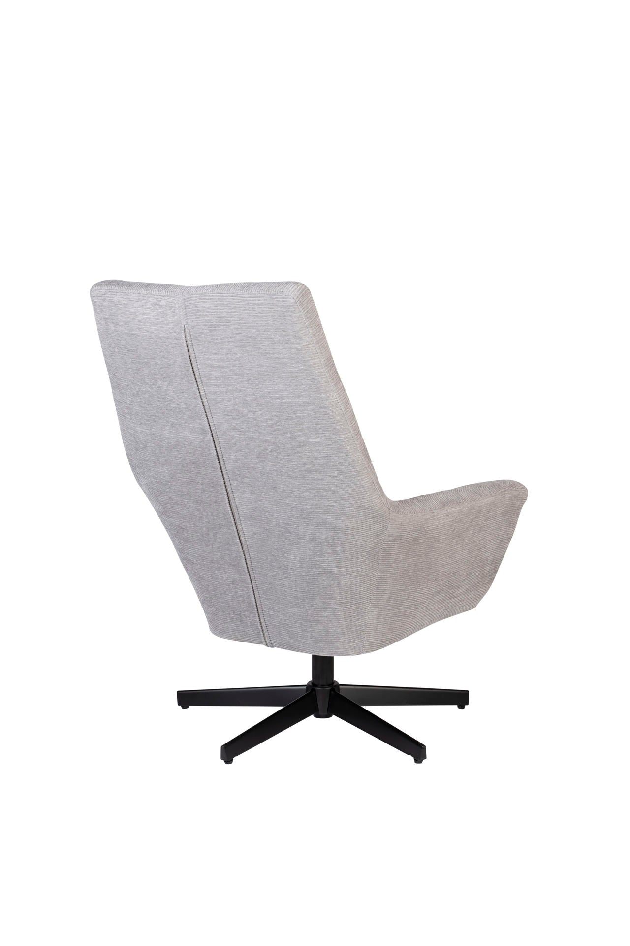 Nancy's Beachwood Lounge Chair - Industriel - Gris clair - Polyester, Contreplaqué, Fer - 79 cm x 76 cm x 98 cm