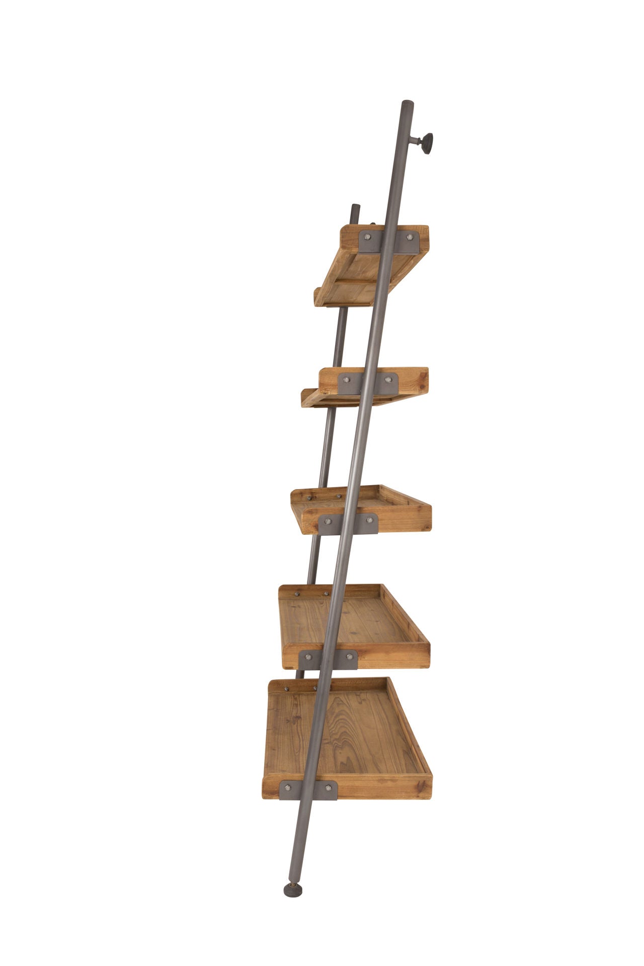 Nancy's Trinity Plank - Industrieel - Bruin- IJzer, Hout - 45 cm x 86 cm x 200 cm