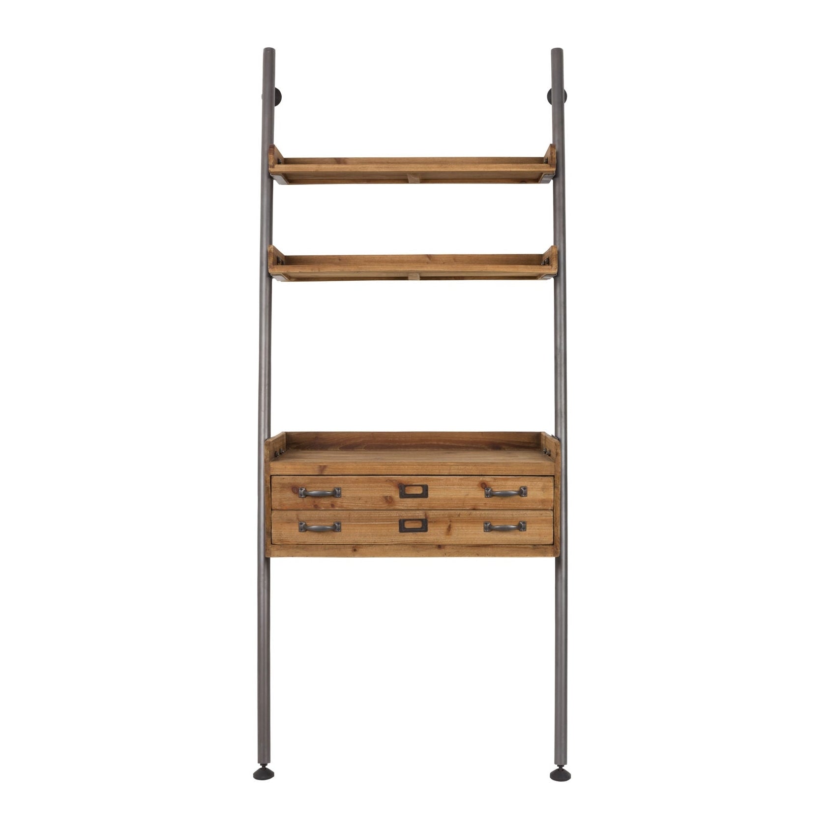 Nancy's Mack Plank - Industrieel - Bruin - IJzer, Hout, Metaal - 40 cm x 78 cm x 180 cm