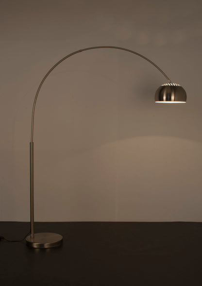 Lampadaire Nanakuli de Nancy - Moderne - Argent, Métal - 170 cm x 39 cm x 205 cm