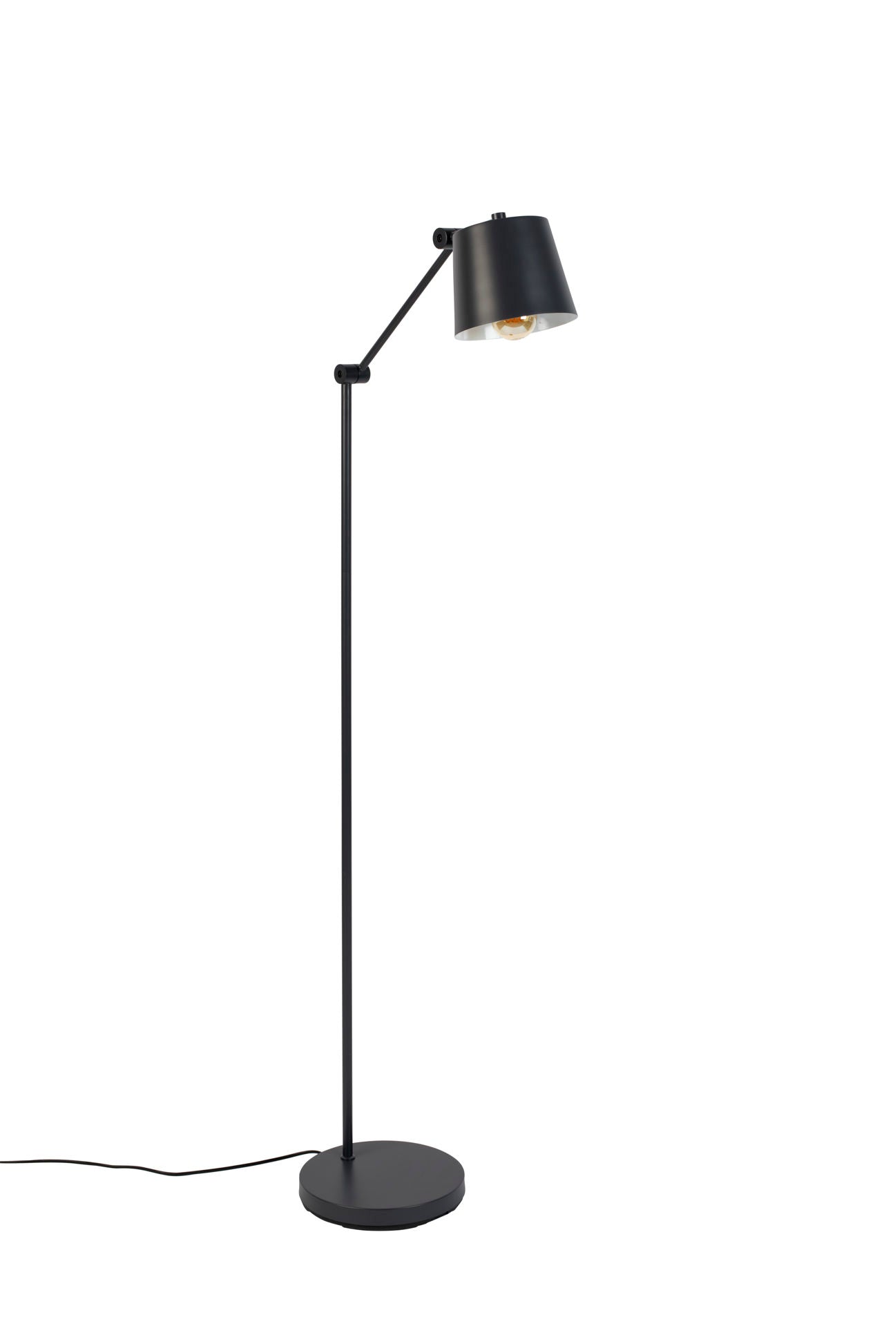 Nancy's River Edge Vloerlamp - Modern - Zwart - IJzer, Pvc - 55 cm x 25 cm x 124 cm