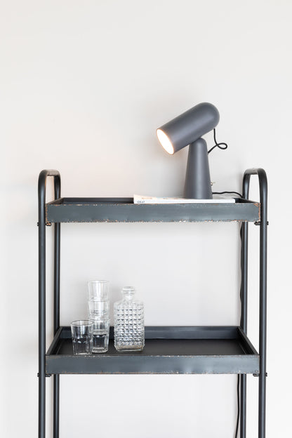 Nancy's Byram Desk Lamp - Modern - Dark Gray - Iron - 18.5 cm x 8.5 cm x 26.5 cm