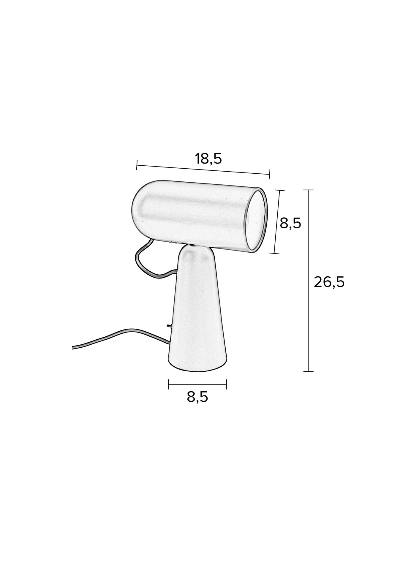 Nancy's North Bellport Bureaulamp - Modern - Groen - IJzer - 18,5 cm x 8,5 cm x 26,5 cm