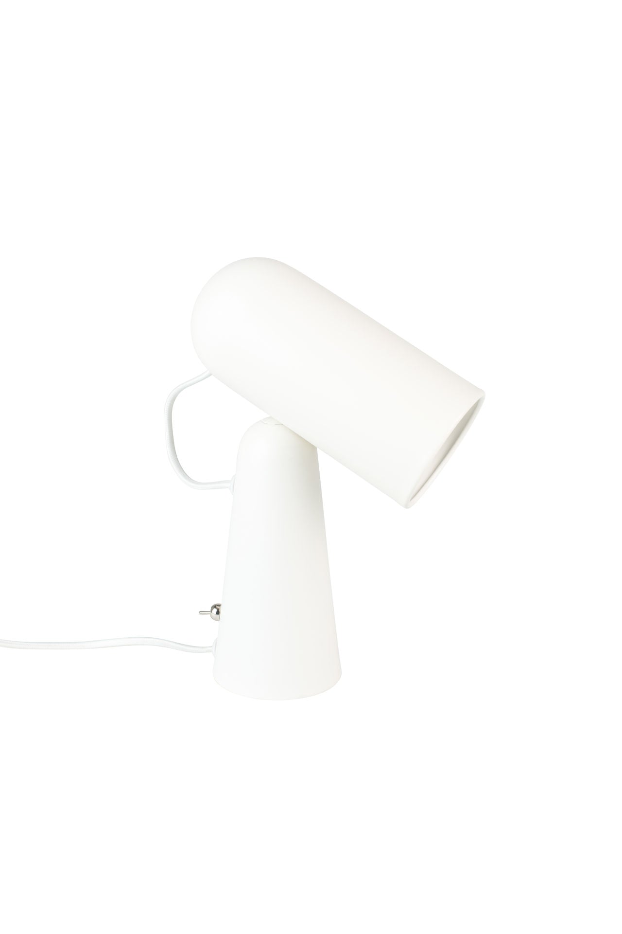 Lampe de bureau Nancy's Fort Bliss - Moderne - Blanc - Fer - 18,5 cm x 8,5 cm x 26,5 cm