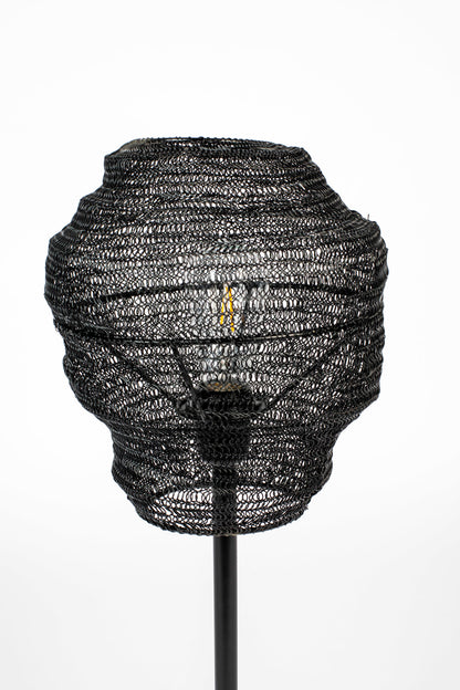 Lampe de table Nancy's Hailey - Moderne - Noir - Fer - 27 cm x 27 cm x 69 cm